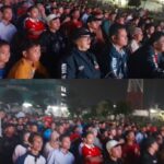 Ribuan Penonton Memadati Nobar Timnas Indonesia di Deli Serdang, Surya Calon Wagub Sumut Turut Hadir