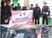 Bantuan Sembako dari Brimob Polda Sumut, Warga Medan Barat Ucapkan Terima Kasih