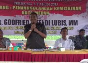 Ratusan Warga Padati Sosialisasi Perda, Godfried Effendi Lubis Bahas Bantuan Sosial