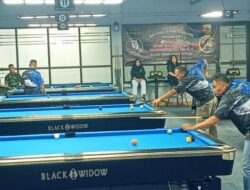 Seru! Turnamen Biliar Black Barret Berhadiah Rp75 Juta, Lanal Palembang Juara