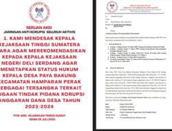 JAKSA Bakal Turun Aksi Minta APH Usut Anggaran Dana Desa Paya Bakung Deli Serdang TA 2023 dan 2024
