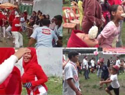 Keseruan HUT RI ke-80 di Medan Denai, Emak-Emak Tarik Tambang Nyaris Terjungkal Jadi Sorotan