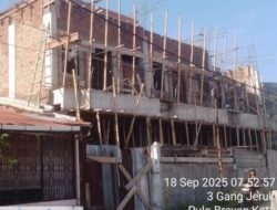 Diduga Tanpa Izin PBG, Pembangunan Tiga Ruko di Medan Barat Resahkan Warga