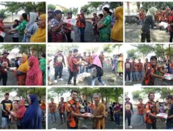 Peduli Dampak Banjir, PAC PP Medan Denai Distribusikan 114 Karung Beras