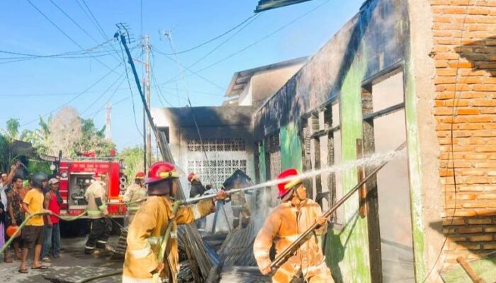 Tragis! Rumah di Tebing Tinggi Hangus Terbakar, Penghuni Ditemukan Tewas