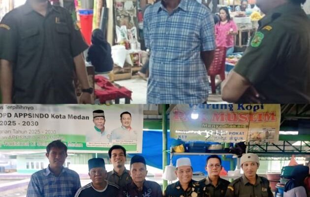 Eko Afrianta Sitepu Tinjau Pusat Pasar Medan, Serap Aspirasi Pedagang Bersama APPSINDO