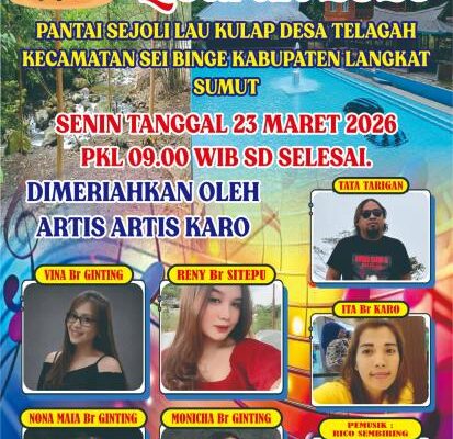 Gebyar Lebaran 2026 di Sei Binge Langkat Hadirkan Hiburan Artis Karo di Pantai Sejoli Lau Kulap