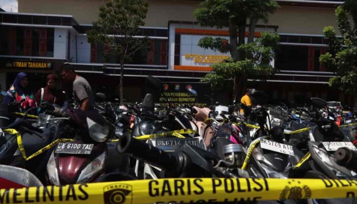 Polrestabes Medan Ungkap 123 Kasus 3C, Delapan Gudang Penyimpanan Kendaraan Diduga Hasil Kejahatan Digerebek