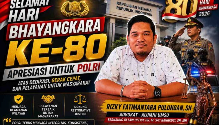 Apresiasi Hari Bhayangkara ke-80, Rizky Fatimantara Pulungan Dukung Polri Semakin Presisi dan Humanis