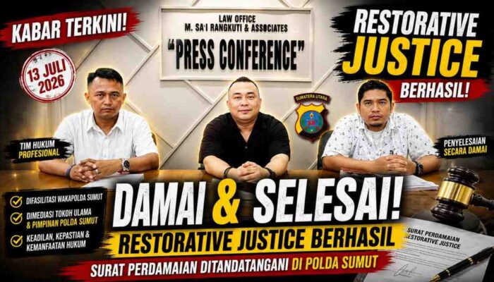 Surat Perdamaian RJ Resmi Ditandatangani, Dr. M. Sa’i Rangkuti Ucapkan Terima Kasih kepada Ulama dan Polda Sumut