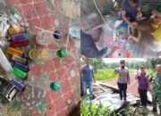 Operasi Gabungan di Hamparan Perak, Barak Diduga Tempat Penyalahgunaan Narkoba Dibakar Aparat