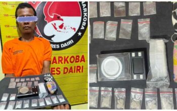 Polres Dairi Amankan Pria Diduga Edarkan Sabu 13,25 Gram, Polisi Dalami Jaringan