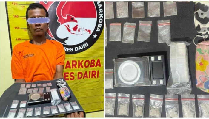 Polres Dairi Amankan Pria Diduga Edarkan Sabu 13,25 Gram, Polisi Dalami Jaringan