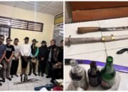 Remaja Diduga Siapkan Tawuran di Karo Diamankan, Polisi Temukan Senjata Tajam dan Botol Berisi BBM
