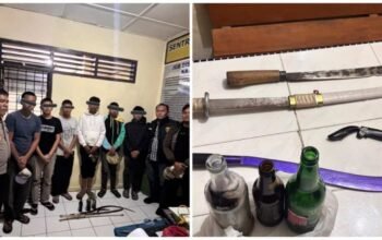 Remaja Diduga Siapkan Tawuran di Karo Diamankan, Polisi Temukan Senjata Tajam dan Botol Berisi BBM