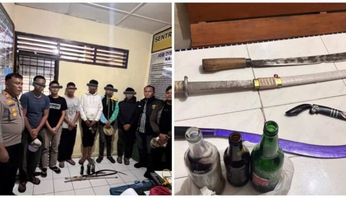 Remaja Diduga Siapkan Tawuran di Karo Diamankan, Polisi Temukan Senjata Tajam dan Botol Berisi BBM