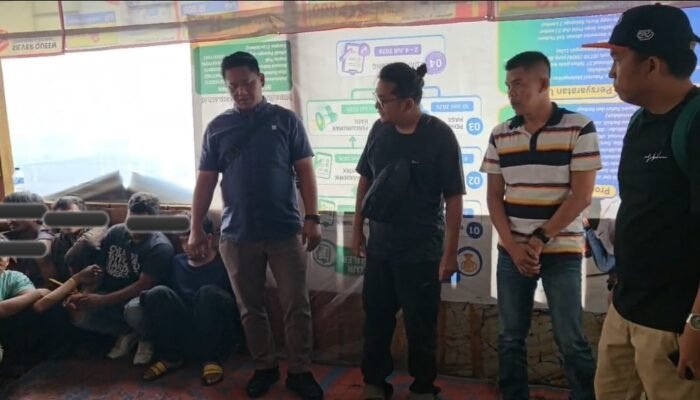 Delapan Orang Positif Tes Urine Diamankan Saat Penggerebekan Narkoba di Kabanjahe