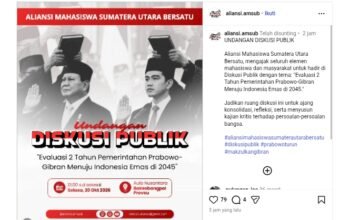 AMSUB Tegaskan Arah Gerakan, Diskusi Publik Jadi Momentum Mematangkan Tujuh Tuntutan Rakyat